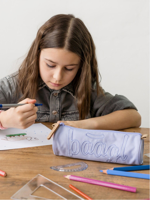 BAAGL  Vijolični študentski kovček Baagl Lilac