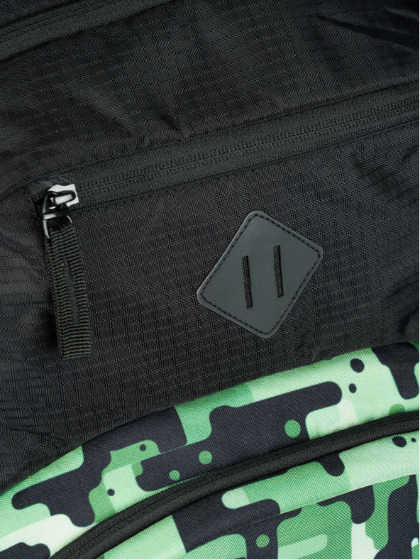 BAAGL  Črni nahrbtnik Baagl Coolmate Green