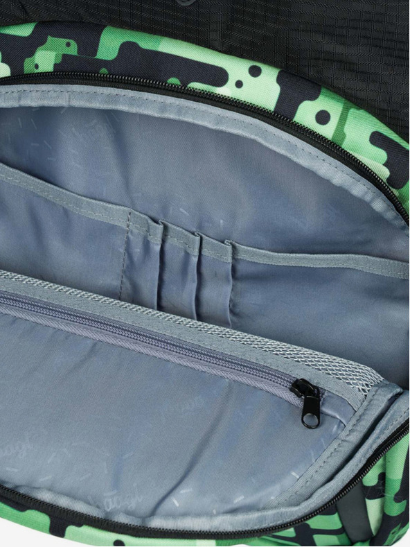 BAAGL  Črni nahrbtnik Baagl Coolmate Green