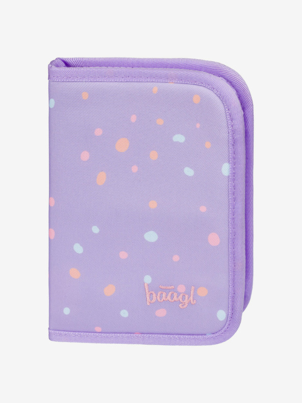 BAAGL  Vijolična Šolska torba za svinčnike z enim nadstropjem Hišni ljubljenčki Baagl