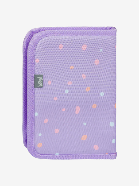 BAAGL  Vijolična Šolska torba za svinčnike z enim nadstropjem Hišni ljubljenčki Baagl