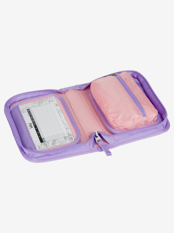 BAAGL  Vijolična Šolska torba za svinčnike z enim nadstropjem Hišni ljubljenčki Baagl