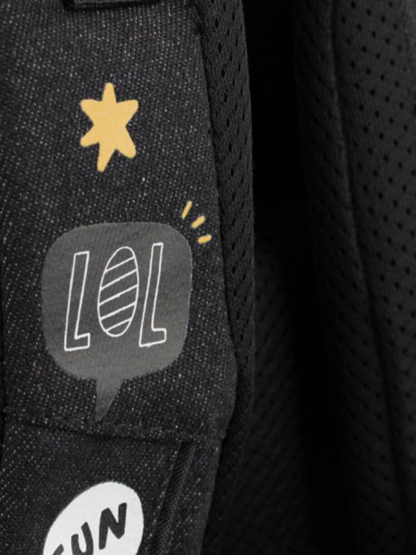 BAAGL  Črna 3 kompleti: nahrbtnik, peresnica in torba Baagl