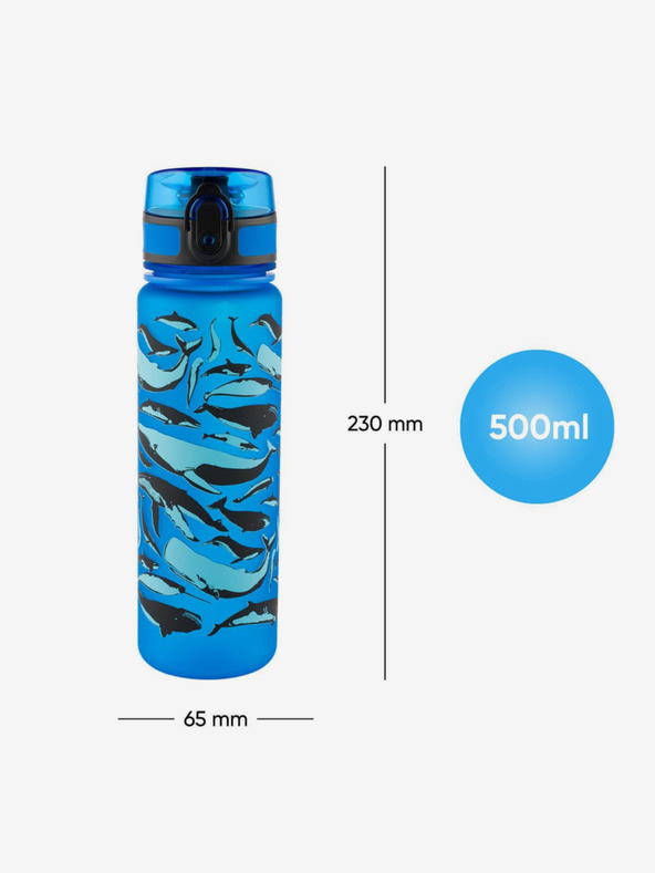 BAAGL  Modra plastenka za pitje iz tritana Kit, 500 ml Baagl