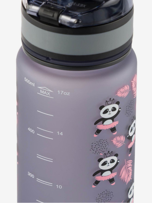 BAAGL  Siva tritanska steklenička za pitje panda, 500 ml Baagl