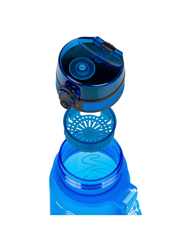 BAAGL  Modra steklenička za pitje iz tritana z logotipom - modra, 500 ml Baagl