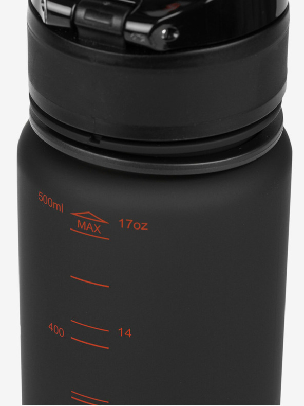 BAAGL  Črna tritanska steklenička za pitje z logotipom batmana, rdeča, 500 ml Baagl