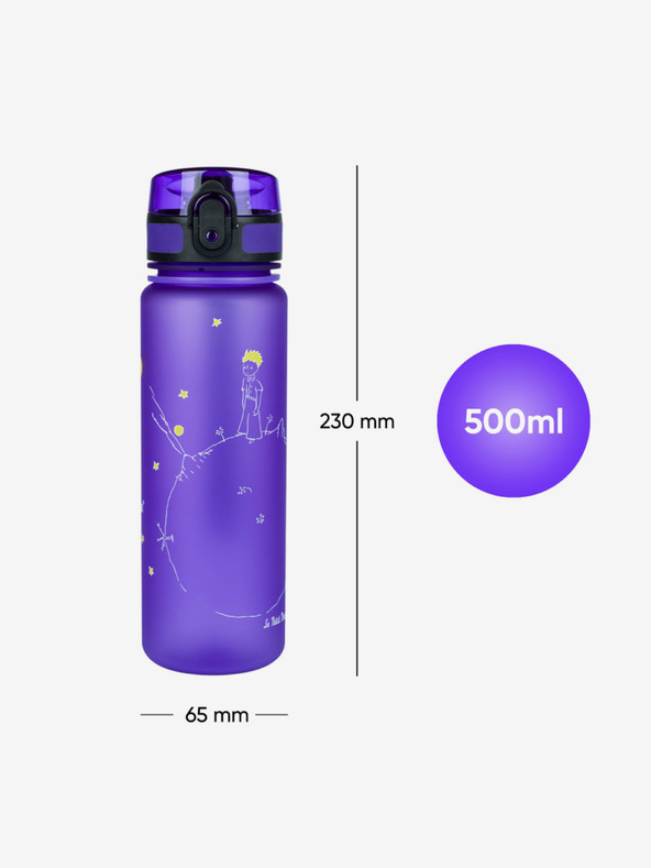 BAAGL  Vijolična tritan steklenička za pitje mali princ, 500 ml Baagl