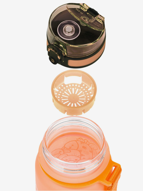 BAAGL  Oranžna plastenka za pitje iz tritana Gradient Animals, 350 ml Baagl