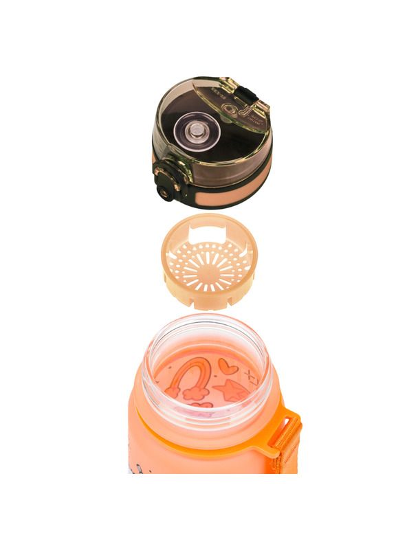 BAAGL  Oranžna tritanska plastenka za pitje z gradientom enorožec, 350 ml Baagl