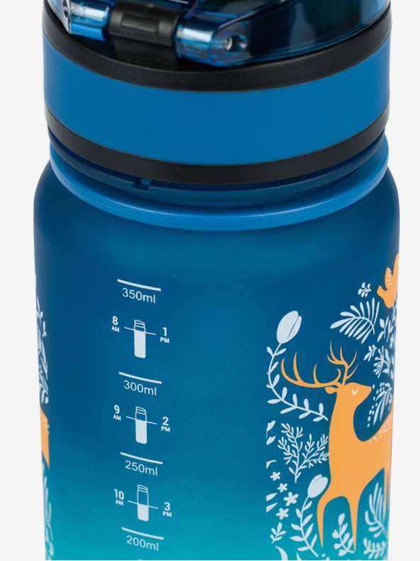 BAAGL  Modra tritanska steklenička za pitje z naklonom gozd, 350 ml Baagl