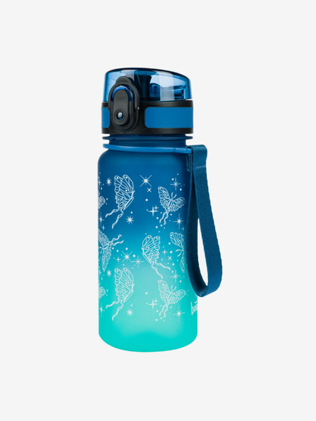 BAAGL  Modra tritanska steklenička za pitje z naklonom metulj, 350 ml Baagl