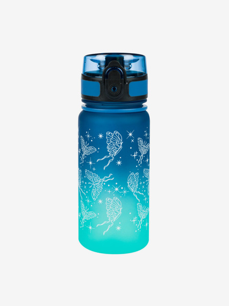 BAAGL  Modra tritanska steklenička za pitje z naklonom metulj, 350 ml Baagl