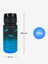 BAAGL  Črna tritanska plastenka za pitje z gradientom batman blue, 350 ml Baagl
