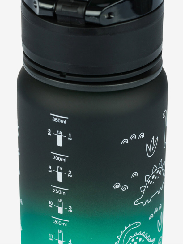 BAAGL  Zelena tritanska steklenička za pitje z nagibom dino, 350 ml Baagl