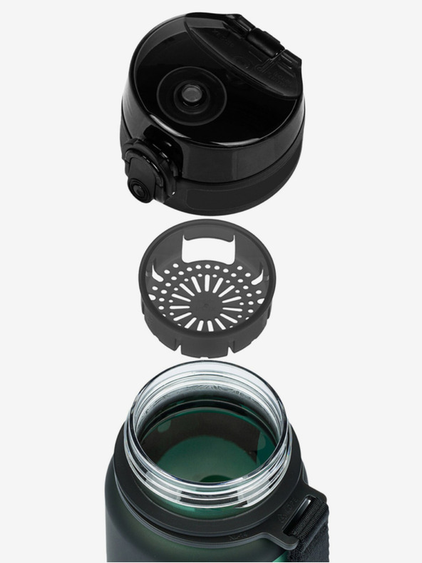 BAAGL  Črna tritanska steklenička za pitje z nagibom zmaj, 350 ml Baagl