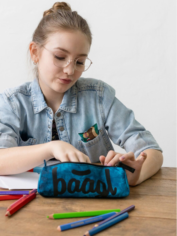 BAAGL  Modra študentska torbica ocean Baagl