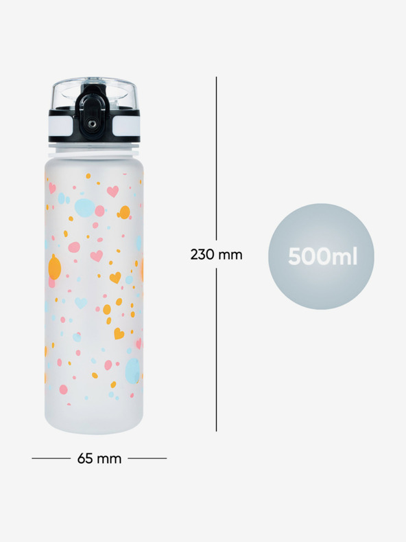 BAAGL  Bela tritanska steklenička za pitje pet, 500 ml Baagl