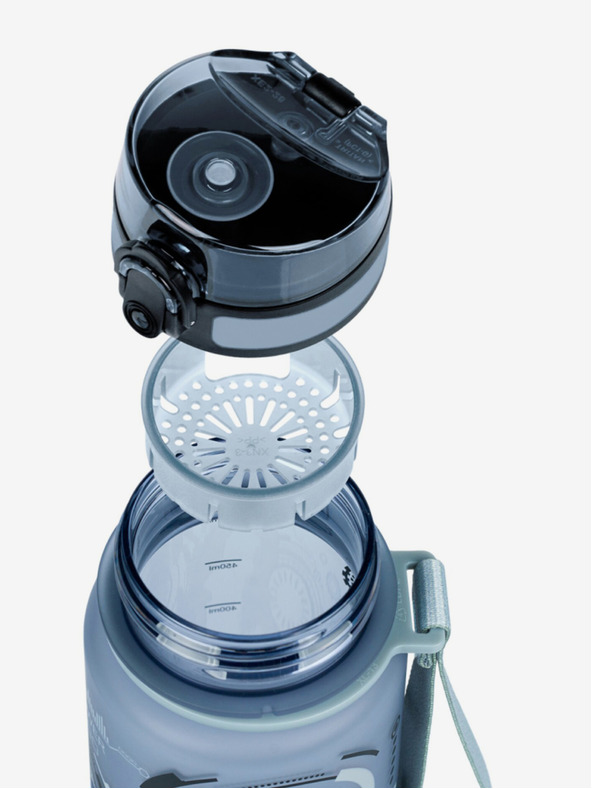 BAAGL  Siva tritanova steklenička za pitje roboti, 500 ml Baagl