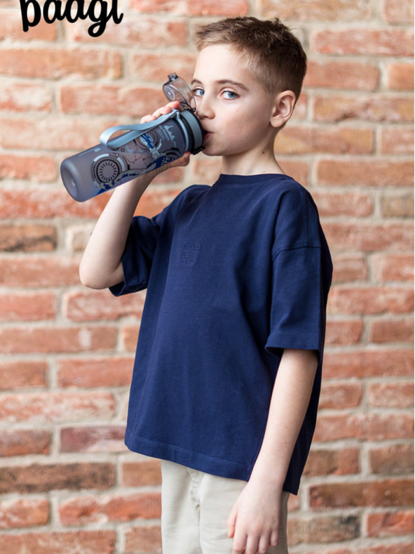 BAAGL  Siva tritanova steklenička za pitje roboti, 500 ml Baagl