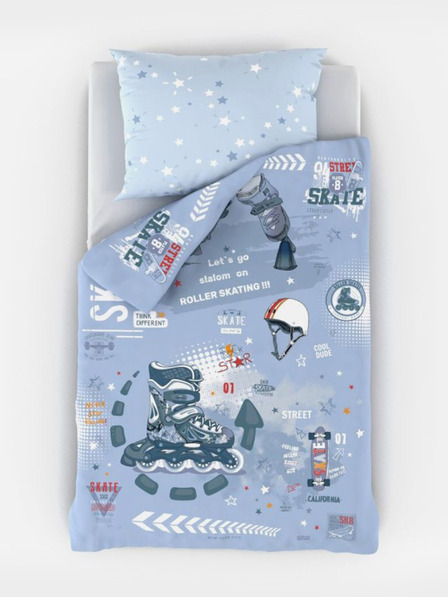 Kvalitex Mladinska posteljnina 140x200, 70x90cm Skate