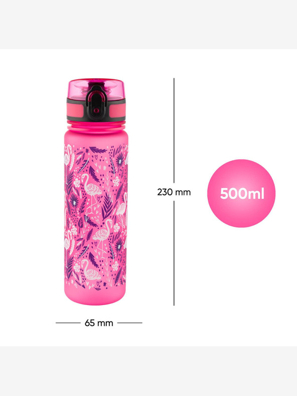 BAAGL  BAAGL Steklenička za pitje iz tritana Flamingo, 500 ml BAAGL