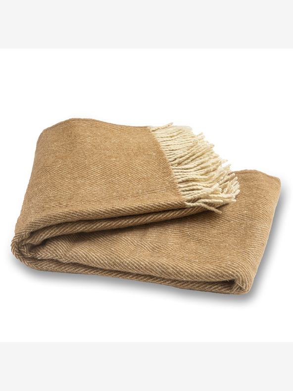 Balkanova Volnena odeja Elma XIV - peščeno rumena