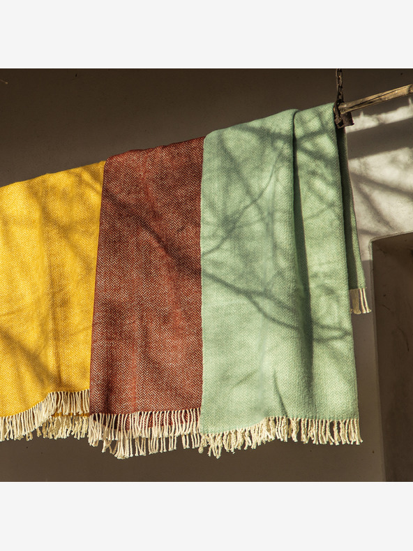 Balkanova Volnena odeja Elma X - naravno rjava