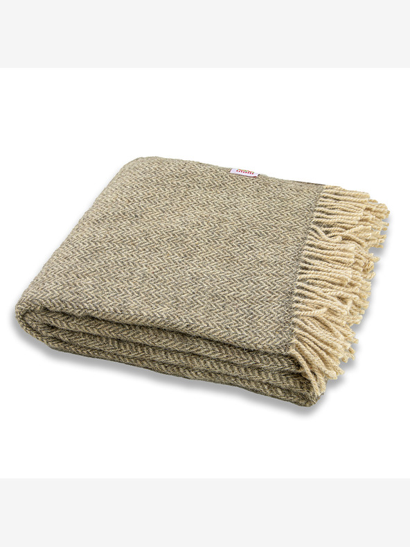 Balkanova Volnena odeja Elma IX - naravno siva