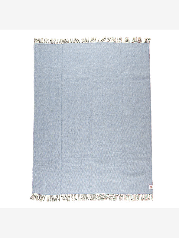 Balkanova Volnena odeja Elma VI - ledeno modra