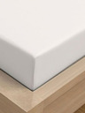 Kvalitex Enojna posteljnina Atlas rjuha gladka 140x240cm bela