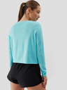 4F Ženska športna majica z dolgimi rokavi, ohlapna, hitro sušeča se 4F