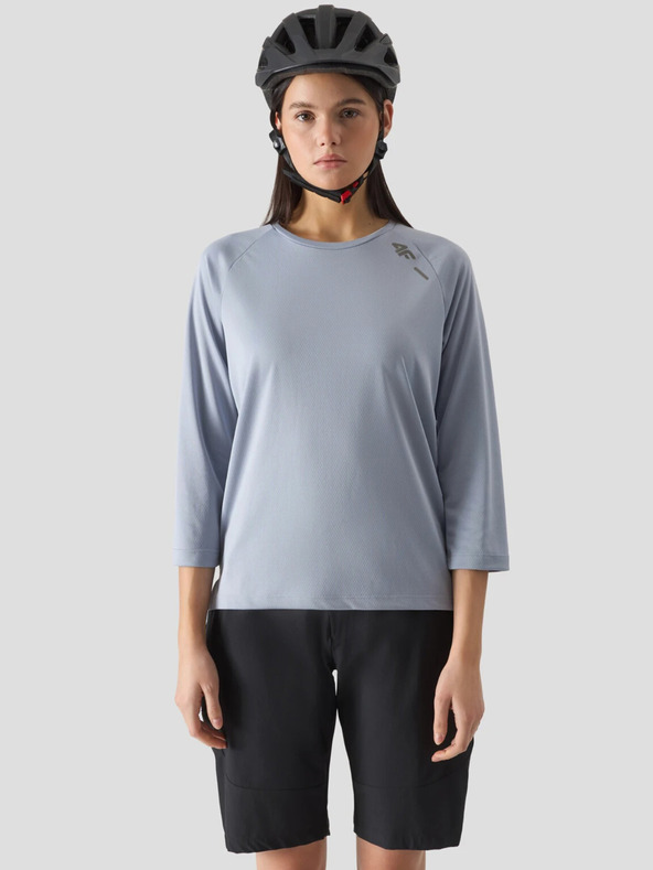 4F Ženska kolesarska majica z dolgimi rokavi za hitro sušenje 4F