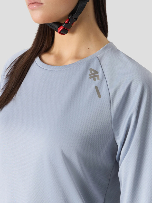 4F Ženska kolesarska majica z dolgimi rokavi za hitro sušenje 4F