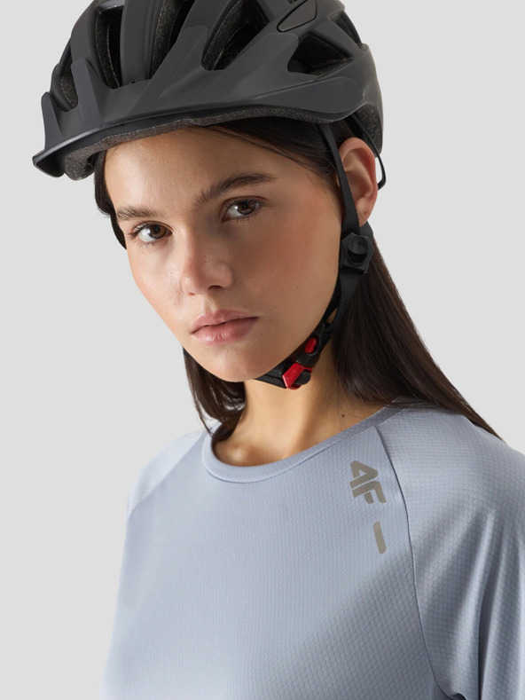 4F Ženska kolesarska majica z dolgimi rokavi za hitro sušenje 4F