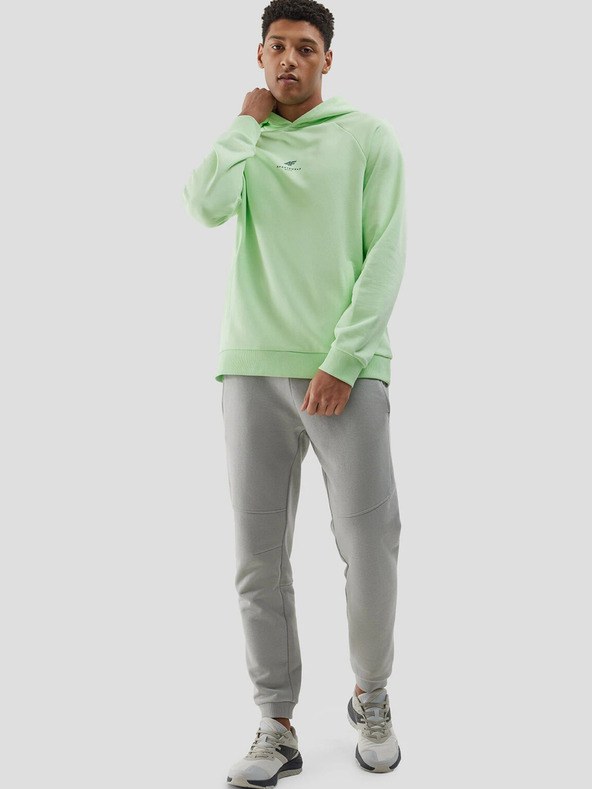 4F Moška jopa s kapuco iz organskega bombaža brez zadrge in kapuce 4F