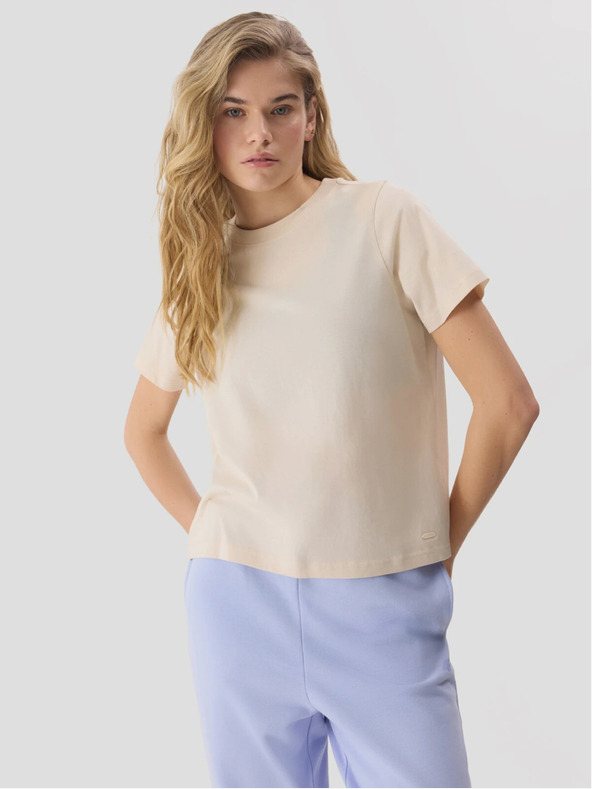 4F Ženska gladka majica iz organskega bombaža 4F