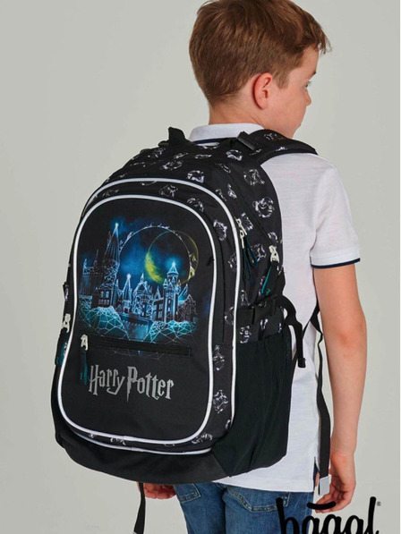 BAAGL  Črn šolski komplet - nahrbtnik, peresnica, torba Baagl Core Harry Potter Bradavičarka