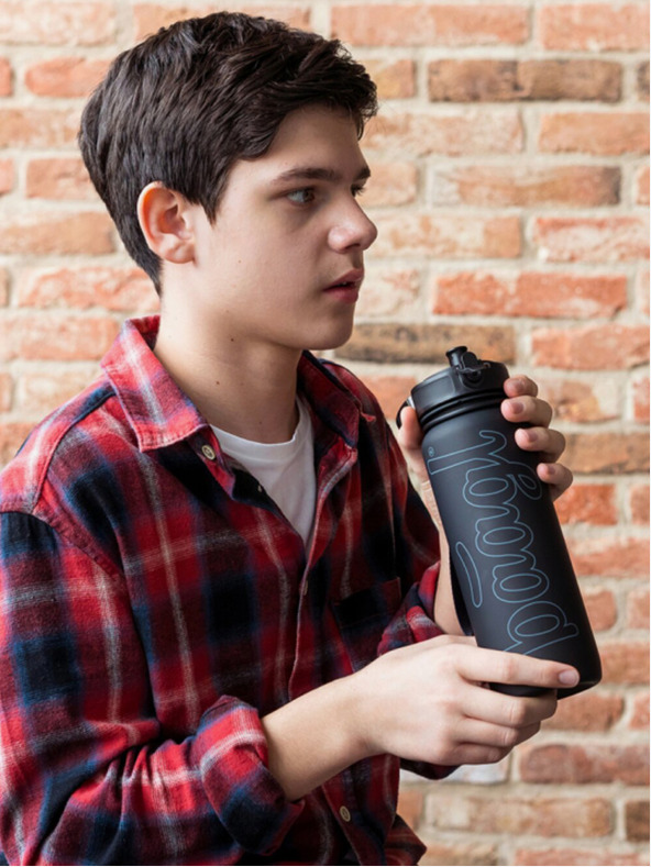 BAAGL  Črna tritanska steklenička za pitje črna, 800 ml Baagl