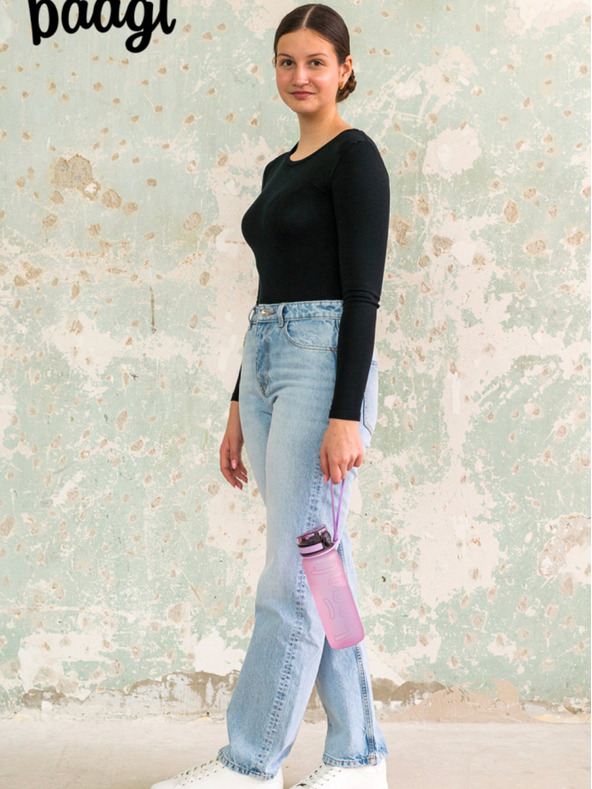 BAAGL  Vijolična tritanska steklenička za pitje sivka, 800 ml Baagl