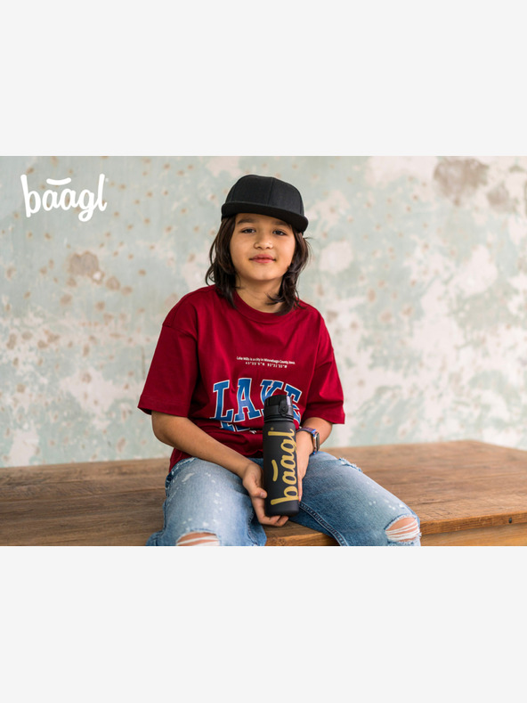 BAAGL  BAAGL Steklenička za pitje iz tritana Logo Gold, 500 ml BAAGL