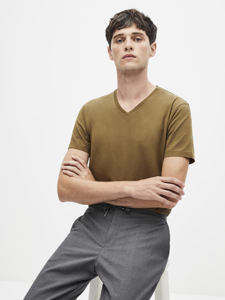 Celio Rjava osnovna majica Celio Neuniv