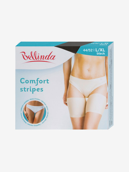 Bellinda Črna ženska majica Bellinda Comfort Stripes za zaščito in preprečevanje trenja