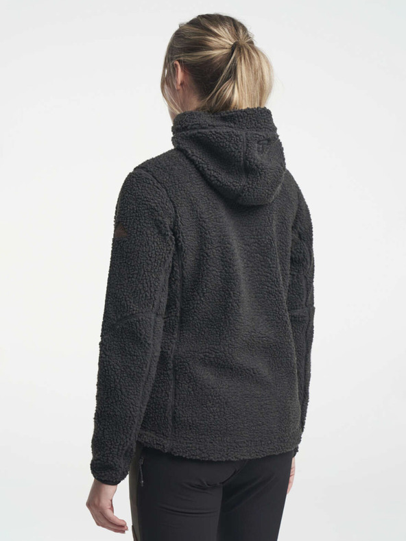 Tenson ženska jopa s kapuco iz flisa TENSON Himalaya Teddy Zip W črna