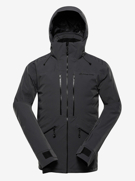 ALPINE PRO Moška smučarska jakna z membrano ptx ALPINE PRO REAS dk.true gray