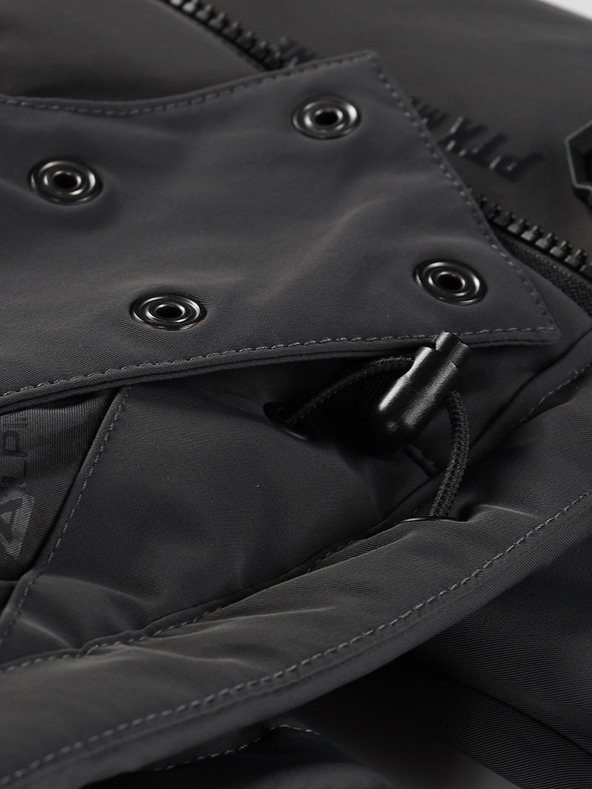 ALPINE PRO Moška smučarska jakna z membrano ptx ALPINE PRO REAS dk.true gray