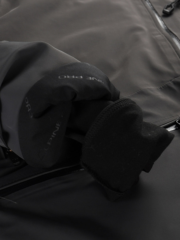 ALPINE PRO Moška smučarska jakna z membrano ptx ALPINE PRO REAS dk.true gray