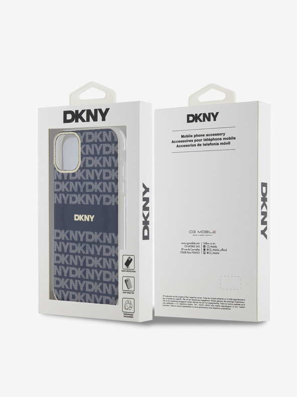 DKNY PC/TPU Repeat Pattern Tonal Stripe Magsafe Back Cover za iPhone 11 Blue DKNY