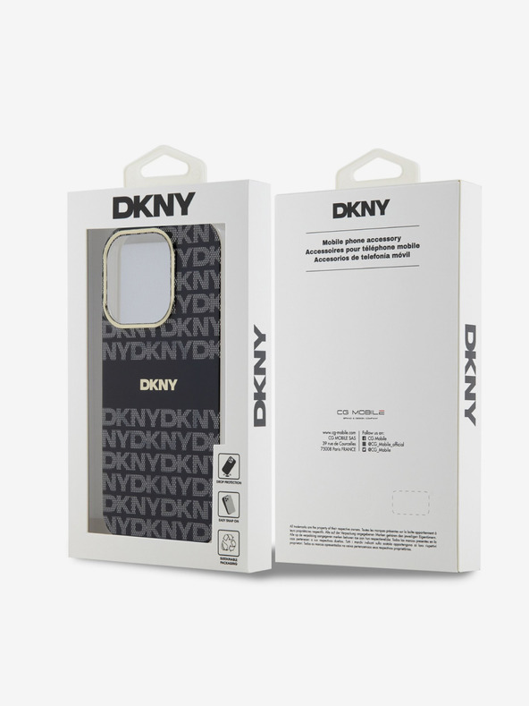 DKNY PC/TPU Repeat Pattern Tonal Stripe Magsafe Back Cover za iPhone 13 Pro Max Black DKNY