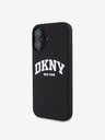 DKNY DKNY Tekoči silikonski logotip loka MagSafe hrbtni ovitek za iPhone 16 črn